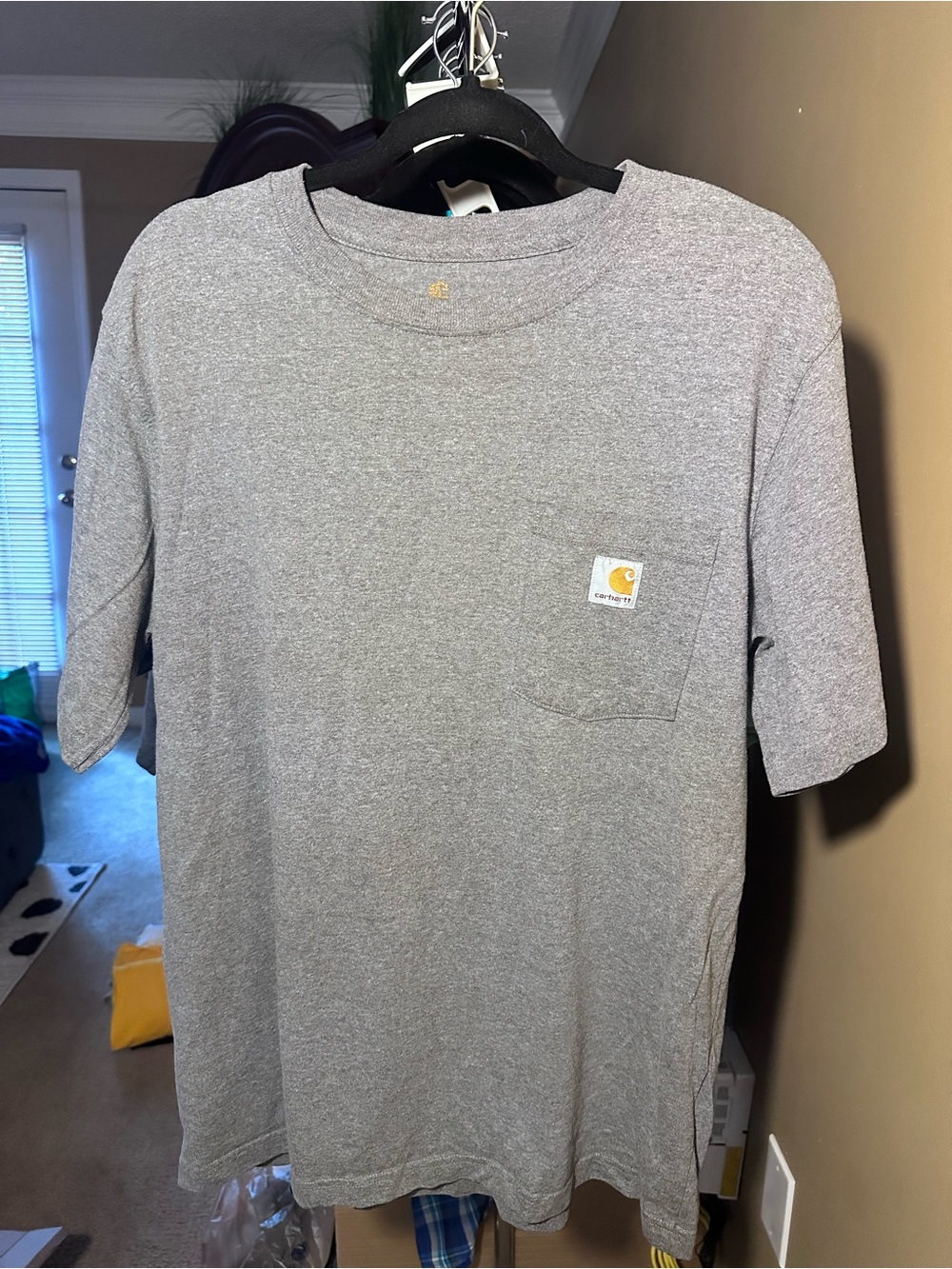 Carhartt Heather Gray Short-Sleeve Pocket Tee